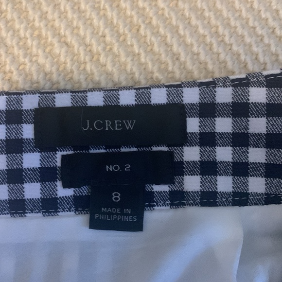 J. Crew, Black & White Gingham, No. 2 Pencil Skirt, Sz 8 - Picture 2 of 7